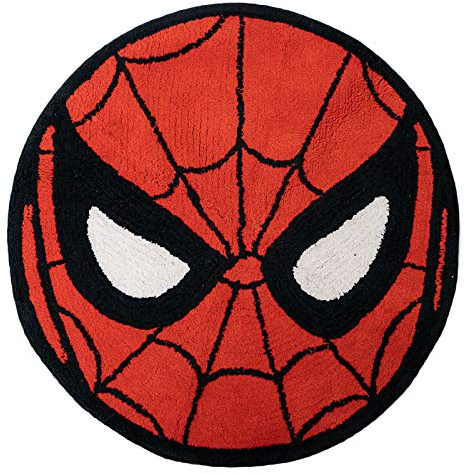 Jay Franco Marvel Comics Avengers Blast getufteter Baumwoll-Badvorleger, Kinder-Badevorleger, Spiderman (Offizielles Marvel-Produkt)