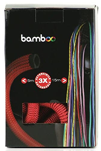 Tuyau d'arrosage super extensible, couleur rouge, bambou bambou, tube : 5 m – 15 m