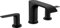 hansgrohe Vivenis Mélangeur de lavabo 3 trous 90 avec tirette et vidage, noir mat, 75033670
