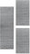 HomebyHome Bettumrandung Schlafzimmer 3 teilig Teppich Grau-1 - Waschbarer Bettumrandung Teppich Läufer Set Extra Flauschig Bettvorleger Schlafzimmer Bettset:2 St. 60x110 cm | 1 St. 80x250 cm