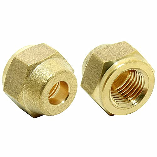 Bördelüberwurfmutter 1/4 Zoll SAE für Kältemittelleitung 1/4 von z.B. R32/R410a/R134a/R1234yf Klimaanlagen
