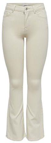 ONLY Damen Jeans 15230778 Ecru Xs-34