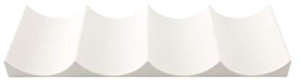 Wine Rack - European Style Plastic Wine Bottle Holder Stand Display Stacking Mat for Kitchen Fridge Countertops(Milky White)