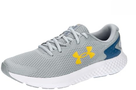 Under Armour Charged Rogue 3 Trainers Mens Grey/Yellow 9.5 (44.5)