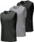 Boyzn Tank Top Herren 3er Pack Training Fitness Bodybuilding Tankshirt Schnelltrocknendes Muskelshirt Ärmellos Weste für Men Black/Grey/Dark Grey-3P05-XL