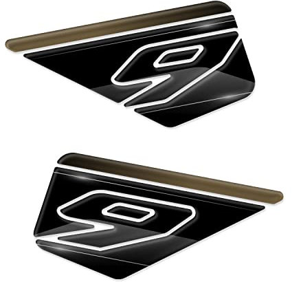 Seitliche Tankpads aus Harz 3D kompatibel mit Yamaha Tracer 9 GT 2023 FM-1051 (Midnight Black)