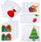 Buryeah 21-teiliges Sublimationsrohling-Set, blanko, inklusive weißer Sublimationsdruck-Ofenhandschuhe, Topflappen, Küchentuch, Ofenhandschuhe, Tragetaschen