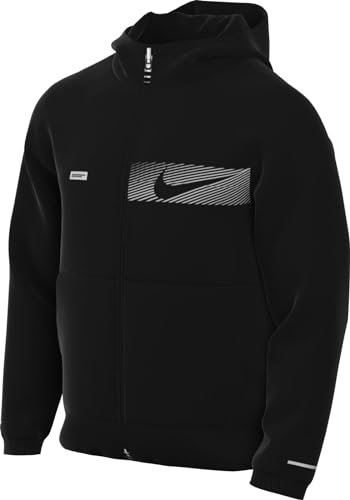 Nike Jacket M Nk Rpl Flsh Unlimited Hd Jkt, Black/Reflective Silv, FB8558-010, L