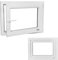 Finestra su VEKA Premium plastica/stanza economica/bagno/sale PVC di alta qualità termoisolante girevole ribaltabile 3 vetri interni ed esterni bianco 105 x 70 cm 1050 x 700 mm DIN destra produttore
