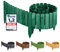 Garronda Recinzione giardino esterno Bordino per aiuole Bordatura flessible esterna Staccionata in legno Decorazione da frutteti Palizzata Lunghezza: 200 cm GD-0046 (Verde Smeraldo, Altezza: 30 cm)