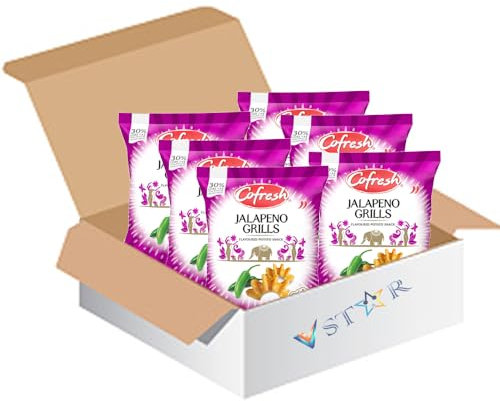 Cofrresh Jalapeno Grills Flavoured Potato Snack 50g (6)