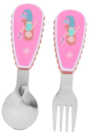 GREENADSCAPE Kindergeschirr Satz Mit Edelstahl Löffel Und Fütterbox Für Beikost Trainingsgeschirr