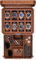 ROTHWELL Uhrenbox aus Leder mit 8 Schlitzen und Aufbewahrungsschublade – luxuriöser Schmuck-Organizer, verschließbare Vitrinen-Halter, Echtglas-Oberseite – Uhrenbox-Organizer für Damen und Herren