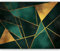 Papier Peint 250 x 175 cm Mural Décoration Motif géométrique triangle thème convient à la chambre à coucher à la chambre d'enfants, au salon à la cuisine Mural Vert et or