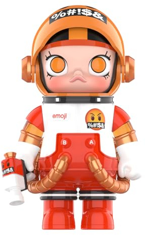 POP MART MEGA Space Molly 100% × Emoji？ Series Figure Anime Actionfiguren Sammelfiguren Sammler Kunstspielzeug Spielzeug Figuren Geschenk 1PC