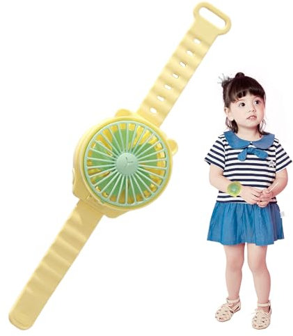 Pzuryhg Watch Fan, Creative Cartoon Hands- Personal Air Cooler, Stylish Cooling Tool for Kids, Boys, Indoor/Outdoor Travel, Family, and Friends, Portable Air Circulator for Hot Days