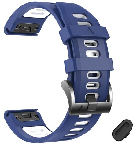 CFXHWZH 22mm Silikon Armband Kompatibel mit Garmin Fenix 7/7 Pro/6/6 Pro/5 Plus/Fenix 8/8Pro 47mm,Quickfit Ersatzarmband für Quatix 8/Tactix 8/Approach S70 47mm/Descent G2/G1/Forerunner 970/965/955