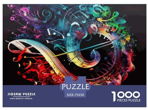 1000 Piece Wooden Jigsaw Puzzles Musical Symphony Jigsaw Puzzle Family Activity 1000pcs (75x50cm)