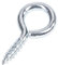 25x Screw in Eyes 19mm | 6mm Eye Opening Small Steel Zinc Plated Hooks