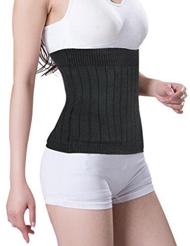 YJZQ Winter Kaschmir Nierenwärmer Rückenwärmer Elastisch Taille Unterstützung Warm Bauchwärmer Wärmegürtel für Hexenschuss Rückenschmerzen Menstruationsbeschwerden
