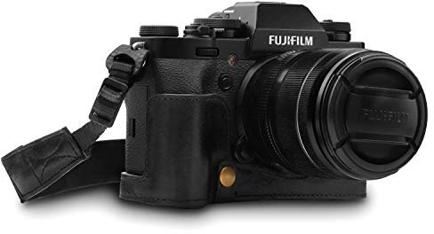 MegaGear Custodia in Vera pelle per Fujifilm X-T3 - Nero