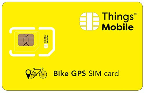 Carte SIM pour Tracker GPS DE VÉLO -Things Mobile - Couverture Mondiale, réseau Multi-opérateur GSM/2G/3G/4G LTE, sans coûts Fixes, sans échéance avec des tarifs compétitifs. 10 € de crédit Inclus