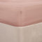 Brentfords Plain Dye Fitted Bed Sheet Non Iron Super Soft Easy Care Microfibre, Blush Pink - Single Size