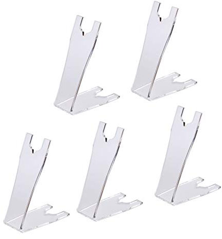 Felex 5 x Militaria Dolchständer Blankwaffenständer aus hochwertigen Acryl I unscheinbar in der Vitrine I Perfekt für die Präsentation von Dienstdolchen und Blankwaffen
