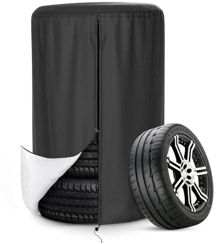 AKEfit Reifenabdeckung, wasserdicht, langlebig, Reifen-Aufbewahrungstasche, Auto-Ersatzreifenabdeckung, Oxford-Polyestergewebe, Abdeckung für Jeep, Anhänger, Wohnmobil, SUV, LKW, 73 cm x 110 cm