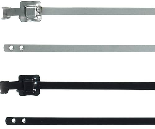 HellermannTyton 111-91163 MLT16SSC10-SS316/SP-BK Cable Ties 430 mm 10 mm Black Strap Closure Umboe