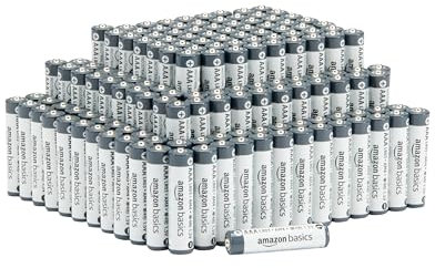 Amazon Basics AAA-Alkali-Batterien, 1,5 V, 5 Jahre lagerfähig, 150 Stück