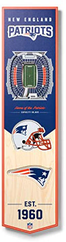 YouTheFan NFL 3D Stadion Banner, 8 x 32 Zoll