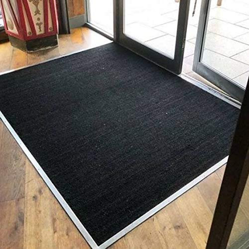 The Rug House Grey Coir Matting Roll Cut to Size Doormat Heavy Duty Dirt Trapper 100cm Width Entrance Exit Welcome Door Mat - Sold Priced per Foot 3'3 x 5'