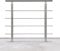 Lospitch - Corrimano in acciaio inox, ringhiera per balcone, parapetto e scale con/senza traverse (100 cm, 4 barre trasversali)