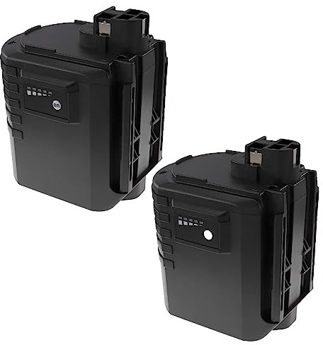 EXTENSILO 2X Batteries Compatible avec Bosch GBH 24VRE, GBH24VRE, GBH24VRF Outil électrique (3300 mAh, NiMH, 24 V)