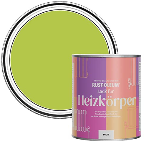Rust-Oleum Green Radiator Paint in Matt Finish - Key Lime 750ml