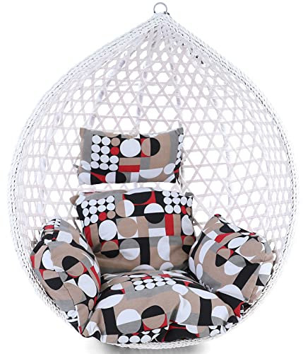 RAMROXX Kissen für Hängesessel Korb inkl. Rückenteil 2-teiliges Set Style Modern