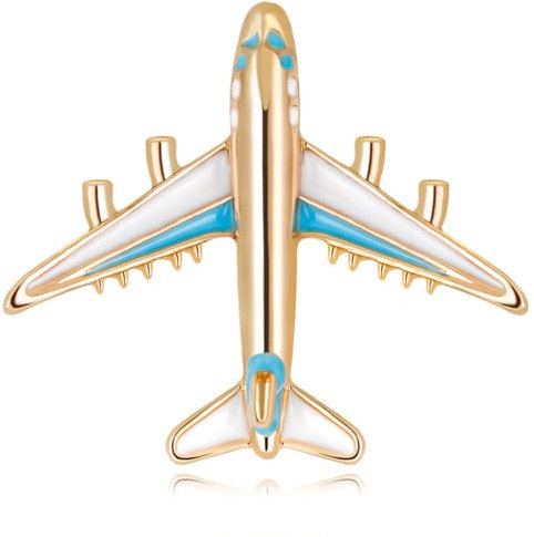 Vepoty Klassische Flugzeug-Anstecknadel, Cartoon-Brosche, Flugzeug-Brosche für Kleidung, Taschen, Rucksäcke