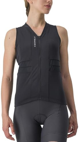 CASTELLI 4523043-085 Anima 4 Sleeveless Women's T-Shirt Light Black/Ivory M
