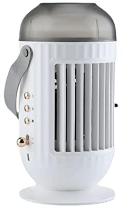 OWLEEN Aire Acondicionado MóVil Silencioso, 4 en 1 Aire Acondicionado Sin Tubo, Aires Acondicionados Portatiles Baratos con 400ml Tanque - 2 Modo Niebla y 3 velocidades para el hogar/Oficina