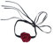 LUTER Choker Halsband Blumen Damen, Rosen Blumen Halskette Samtband Spitzen Halskette Stoff Rosen Halskette für Frauen, Braut, Hochzeit, Party, Geburtstag (Rot)