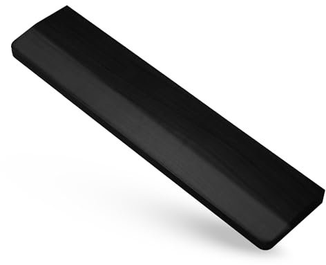 Kothar Wooden/Bamboo Keyboard Wrist Rest - Ergonomic Design, Comfortable Support for Mechanical Keyboards, Office & Gaming Use (TKL, Black)