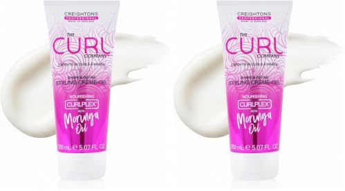The Curl Company Shape and Define Styling Crème-Gel (150 ml) - Professionally Formulated with Curplex and Nourishing Moringa Oil Ideal for Curls, Kinks, Coils and Waves (Pack of 2)