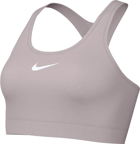 Nike Damen Bra W Nk Swsh Med SPT Bra, Platinum Violet/White, DX6821-019, M