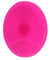 1PC Soft Silicone Facial Cleansing Pads Bath Wash Brush Hair Face Exfoliator Cleaning Scrubber Massage Shower Sponge Blackhead Removing Exfoliating for Shower Wash (Rosy)