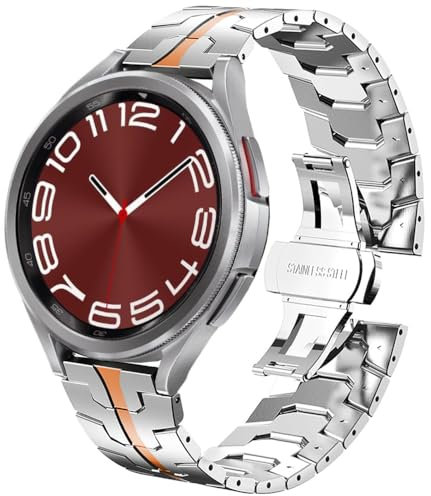 DEALELE Cinturino compatibile con Samsung Gear S3/Galaxy Watch 46 mm/Galaxy 3 45 mm, 22 mm, 15 file, in acciaio inox e metallo, per Huawei Watch 3/3 Pro, GT3 46 mm/GT2 46 mm, 20mm