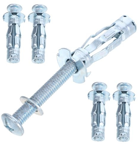 Healifty 5pièces Cheville Métallique à Expansion Pour Murs Creux Ancrages Robustes Pour Cloisons Sèches Et Plâtre Installation Facile Et Fiable