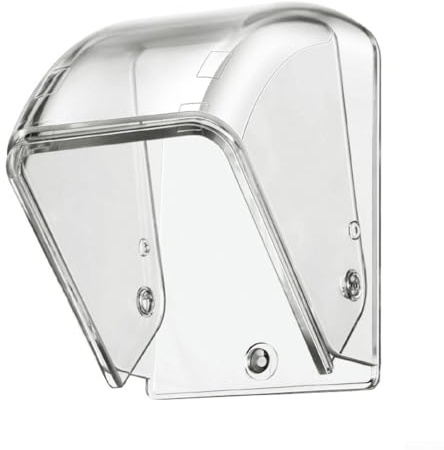 Transparent Doorbell Cover, Protector Outdoor Rain Shield for Smart Video Doorbells Easy Installation Versatile Storage Box Key Remote Control Holder