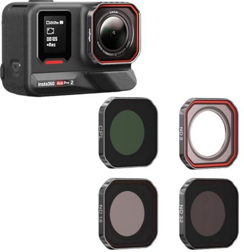 Wasserdichter Objektivfilter für Insta360 AcePro2 Kamera, ND-Lichtreduzierung, CPL-Polarisierung, UV-Objektiv, High-Definition-Bild, beschlagfest, kratzfest, sturzsicher, offizielles Zubehör