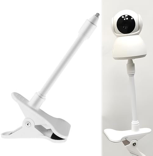 Baby Monitor Holder Compatible with HelloBaby Blemil Vtech Motorola, Baby Camera Stand Flexible Clip Clamp Mount No Drill for Most 1/4 Baby Monitors